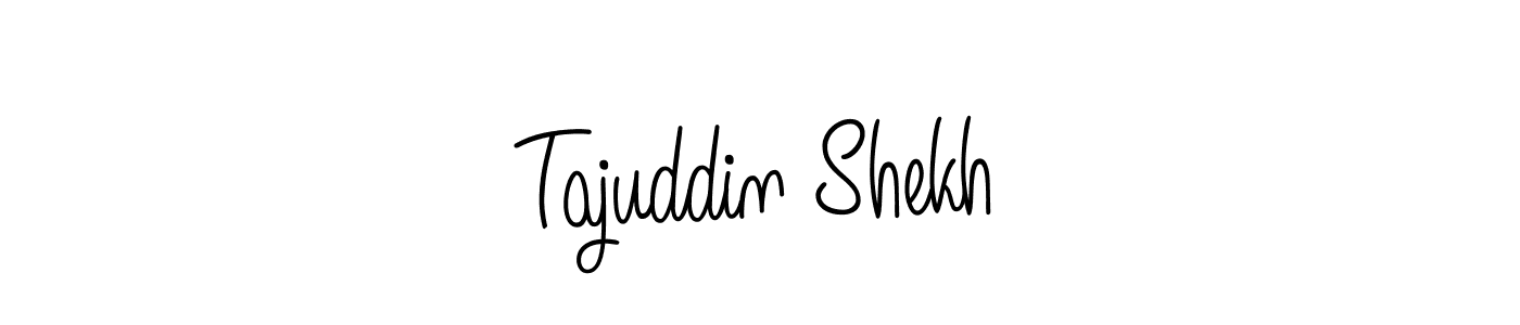 Tajuddin Shekh stylish signature style. Best Handwritten Sign (Angelique-Rose-font-FFP) for my name. Handwritten Signature Collection Ideas for my name Tajuddin Shekh. Tajuddin Shekh signature style 5 images and pictures png