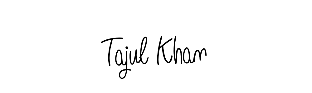 The best way (Angelique-Rose-font-FFP) to make a short signature is to pick only two or three words in your name. The name Tajul Khan include a total of six letters. For converting this name. Tajul Khan signature style 5 images and pictures png