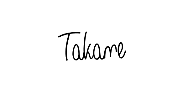 You should practise on your own different ways (Angelique-Rose-font-FFP) to write your name (Takane) in signature. don't let someone else do it for you. Takane signature style 5 images and pictures png