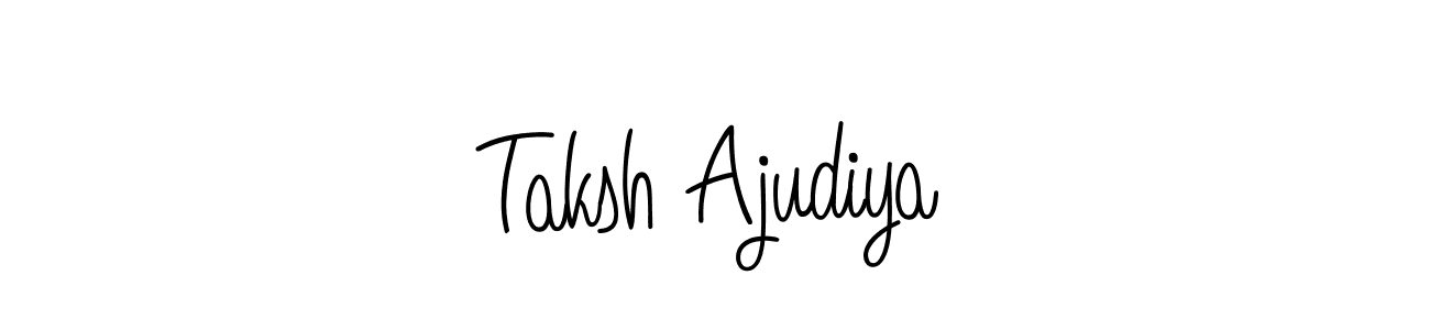 if you are searching for the best signature style for your name Taksh Ajudiya. so please give up your signature search. here we have designed multiple signature styles  using Angelique-Rose-font-FFP. Taksh Ajudiya signature style 5 images and pictures png