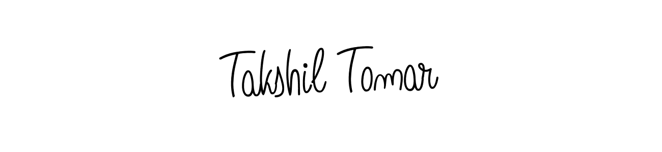 Also we have Takshil Tomar name is the best signature style. Create professional handwritten signature collection using Angelique-Rose-font-FFP autograph style. Takshil Tomar signature style 5 images and pictures png