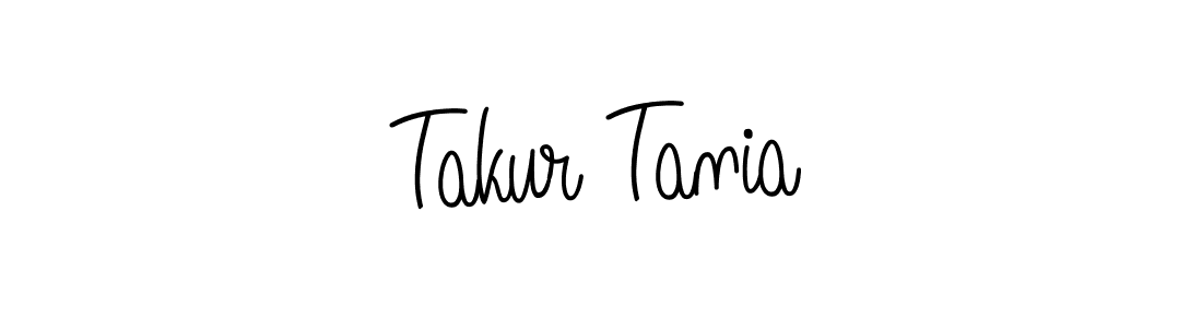 How to Draw Takur Tania signature style? Angelique-Rose-font-FFP is a latest design signature styles for name Takur Tania. Takur Tania signature style 5 images and pictures png