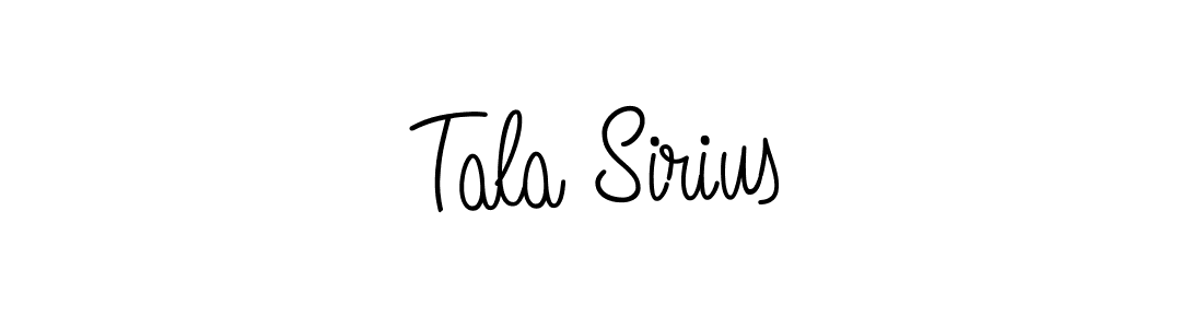 How to make Tala Sirius signature? Angelique-Rose-font-FFP is a professional autograph style. Create handwritten signature for Tala Sirius name. Tala Sirius signature style 5 images and pictures png