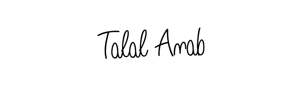 How to Draw Talal Anab signature style? Angelique-Rose-font-FFP is a latest design signature styles for name Talal Anab. Talal Anab signature style 5 images and pictures png