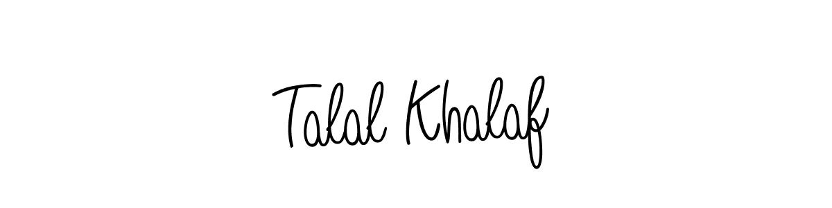 How to Draw Talal Khalaf signature style? Angelique-Rose-font-FFP is a latest design signature styles for name Talal Khalaf. Talal Khalaf signature style 5 images and pictures png