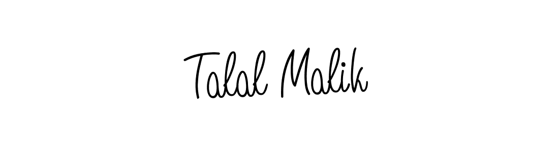 Make a beautiful signature design for name Talal Malik. With this signature (Angelique-Rose-font-FFP) style, you can create a handwritten signature for free. Talal Malik signature style 5 images and pictures png