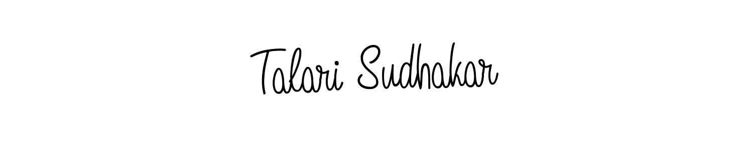 Make a beautiful signature design for name Talari Sudhakar. With this signature (Angelique-Rose-font-FFP) style, you can create a handwritten signature for free. Talari Sudhakar signature style 5 images and pictures png