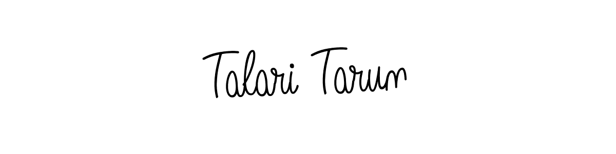 Design your own signature with our free online signature maker. With this signature software, you can create a handwritten (Angelique-Rose-font-FFP) signature for name Talari Tarun. Talari Tarun signature style 5 images and pictures png