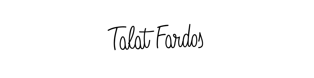 Create a beautiful signature design for name Talat Fardos. With this signature (Angelique-Rose-font-FFP) fonts, you can make a handwritten signature for free. Talat Fardos signature style 5 images and pictures png