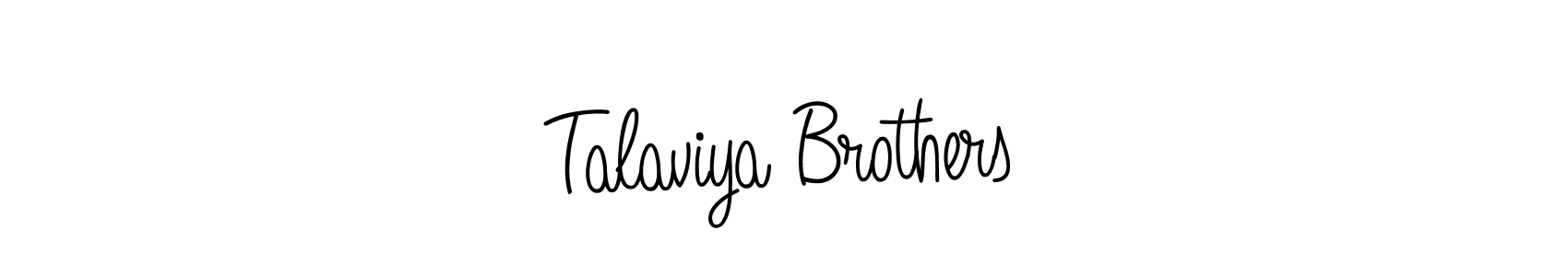 This is the best signature style for the Talaviya Brothers name. Also you like these signature font (Angelique-Rose-font-FFP). Mix name signature. Talaviya Brothers signature style 5 images and pictures png