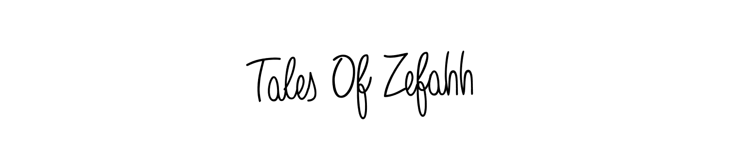 Create a beautiful signature design for name Tales Of Zefahh. With this signature (Angelique-Rose-font-FFP) fonts, you can make a handwritten signature for free. Tales Of Zefahh signature style 5 images and pictures png