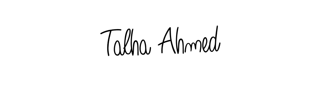 Talha Ahmed stylish signature style. Best Handwritten Sign (Angelique-Rose-font-FFP) for my name. Handwritten Signature Collection Ideas for my name Talha Ahmed. Talha Ahmed signature style 5 images and pictures png