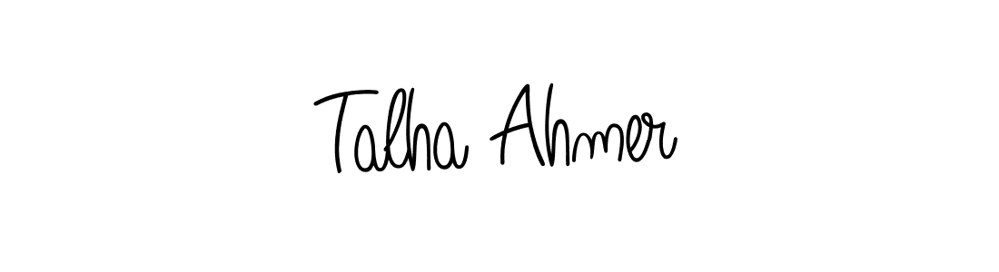 Also You can easily find your signature by using the search form. We will create Talha Ahmer name handwritten signature images for you free of cost using Angelique-Rose-font-FFP sign style. Talha Ahmer signature style 5 images and pictures png