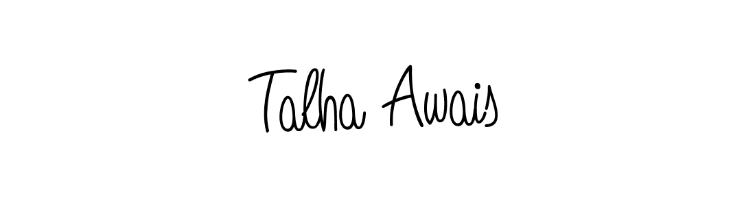 Create a beautiful signature design for name Talha Awais. With this signature (Angelique-Rose-font-FFP) fonts, you can make a handwritten signature for free. Talha Awais signature style 5 images and pictures png