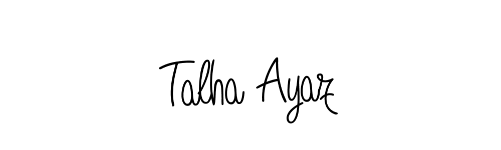 Talha Ayaz stylish signature style. Best Handwritten Sign (Angelique-Rose-font-FFP) for my name. Handwritten Signature Collection Ideas for my name Talha Ayaz. Talha Ayaz signature style 5 images and pictures png