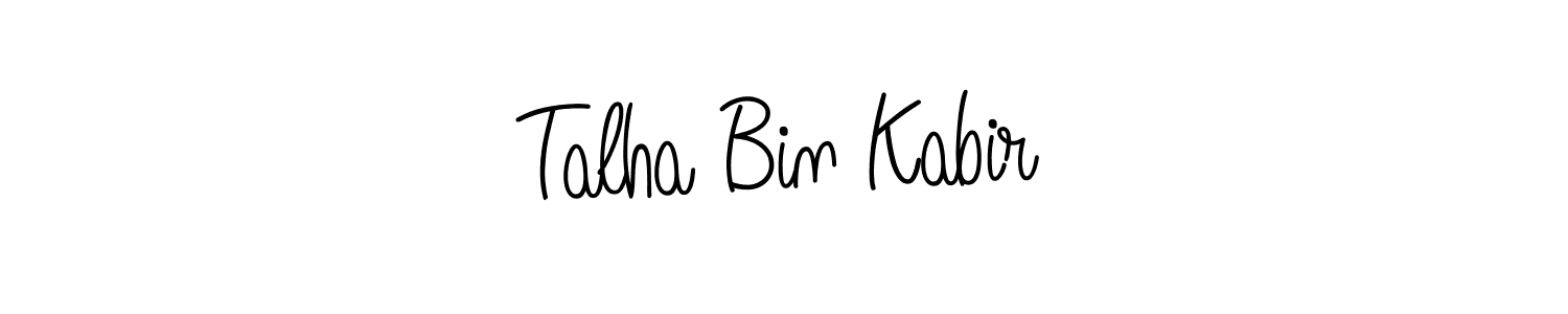 Create a beautiful signature design for name Talha Bin Kabir. With this signature (Angelique-Rose-font-FFP) fonts, you can make a handwritten signature for free. Talha Bin Kabir signature style 5 images and pictures png