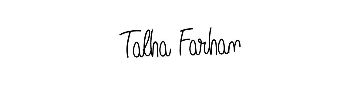 This is the best signature style for the Talha Farhan name. Also you like these signature font (Angelique-Rose-font-FFP). Mix name signature. Talha Farhan signature style 5 images and pictures png