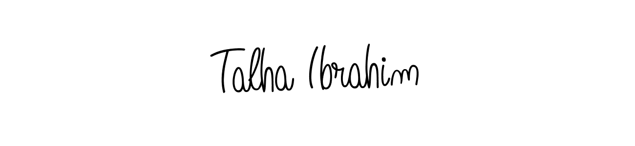 Also we have Talha Ibrahim name is the best signature style. Create professional handwritten signature collection using Angelique-Rose-font-FFP autograph style. Talha Ibrahim signature style 5 images and pictures png