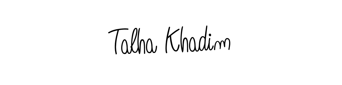 You can use this online signature creator to create a handwritten signature for the name Talha Khadim. This is the best online autograph maker. Talha Khadim signature style 5 images and pictures png