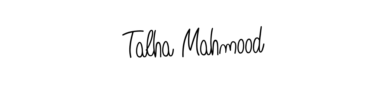 How to make Talha Mahmood name signature. Use Angelique-Rose-font-FFP style for creating short signs online. This is the latest handwritten sign. Talha Mahmood signature style 5 images and pictures png