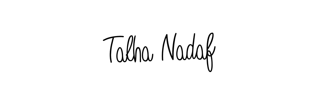 Talha Nadaf stylish signature style. Best Handwritten Sign (Angelique-Rose-font-FFP) for my name. Handwritten Signature Collection Ideas for my name Talha Nadaf. Talha Nadaf signature style 5 images and pictures png