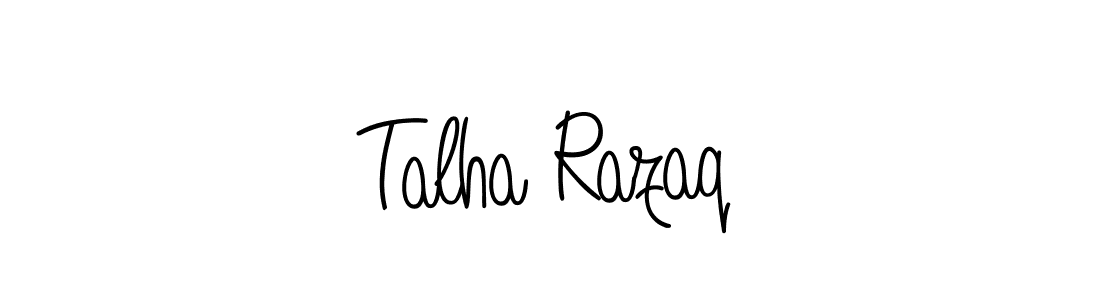 Also You can easily find your signature by using the search form. We will create Talha Razaq name handwritten signature images for you free of cost using Angelique-Rose-font-FFP sign style. Talha Razaq signature style 5 images and pictures png