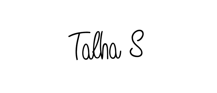Best and Professional Signature Style for Talha S. Angelique-Rose-font-FFP Best Signature Style Collection. Talha S signature style 5 images and pictures png