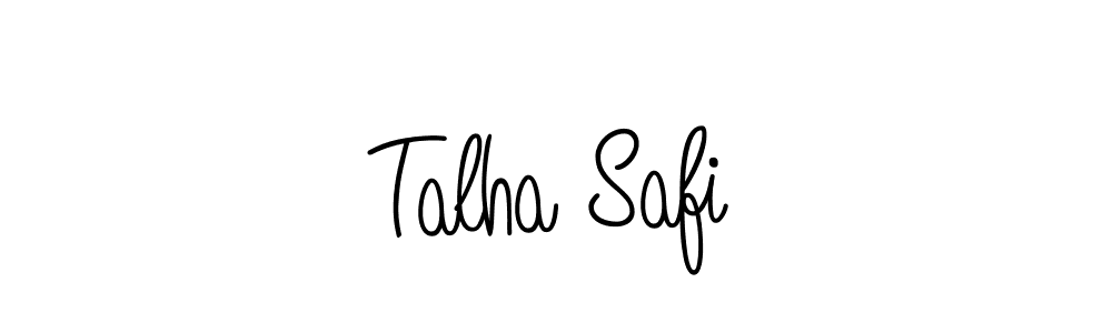 You should practise on your own different ways (Angelique-Rose-font-FFP) to write your name (Talha Safi) in signature. don't let someone else do it for you. Talha Safi signature style 5 images and pictures png