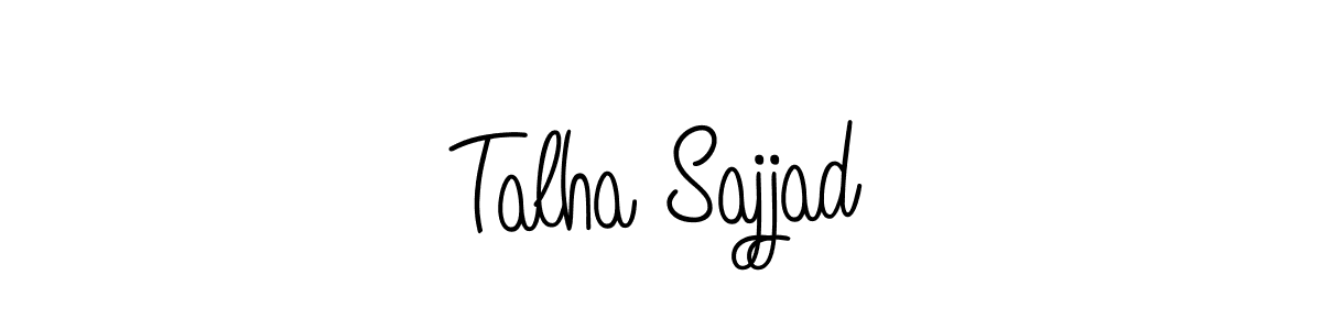 How to Draw Talha Sajjad signature style? Angelique-Rose-font-FFP is a latest design signature styles for name Talha Sajjad. Talha Sajjad signature style 5 images and pictures png