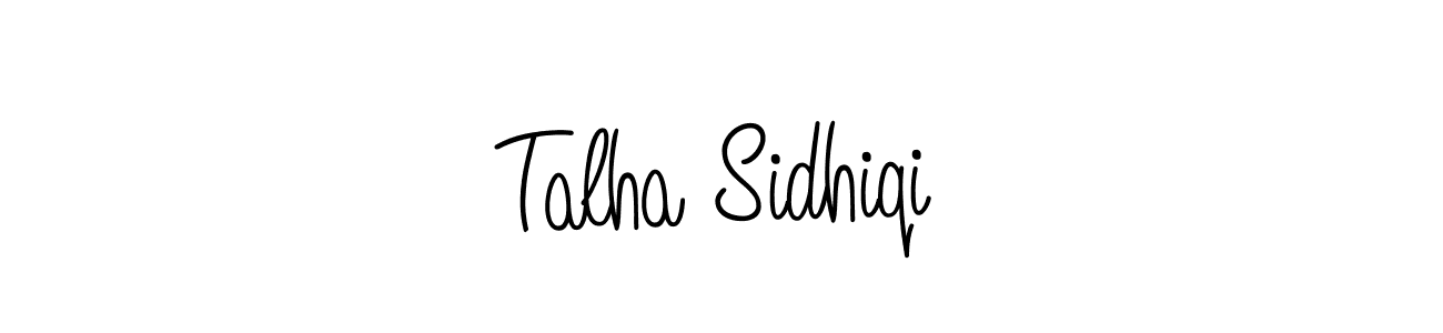 Create a beautiful signature design for name Talha Sidhiqi. With this signature (Angelique-Rose-font-FFP) fonts, you can make a handwritten signature for free. Talha Sidhiqi signature style 5 images and pictures png