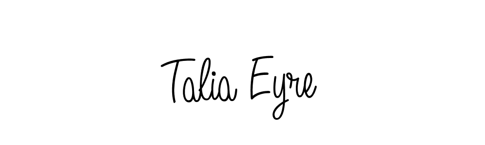 Talia Eyre stylish signature style. Best Handwritten Sign (Angelique-Rose-font-FFP) for my name. Handwritten Signature Collection Ideas for my name Talia Eyre. Talia Eyre signature style 5 images and pictures png