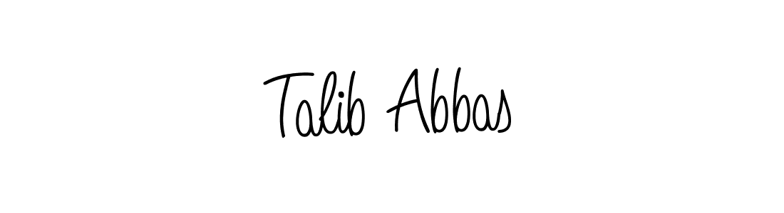 Talib Abbas stylish signature style. Best Handwritten Sign (Angelique-Rose-font-FFP) for my name. Handwritten Signature Collection Ideas for my name Talib Abbas. Talib Abbas signature style 5 images and pictures png