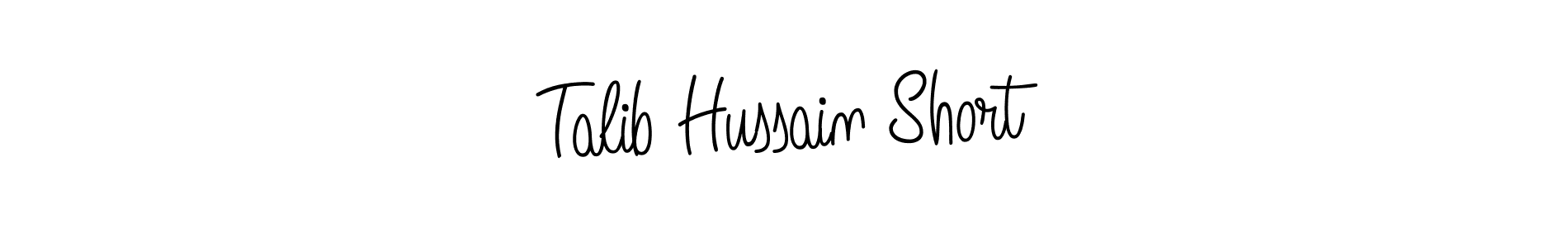 Design your own signature with our free online signature maker. With this signature software, you can create a handwritten (Angelique-Rose-font-FFP) signature for name Talib Hussain Short. Talib Hussain Short signature style 5 images and pictures png