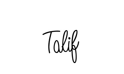 Create a beautiful signature design for name Talif. With this signature (Angelique-Rose-font-FFP) fonts, you can make a handwritten signature for free. Talif signature style 5 images and pictures png