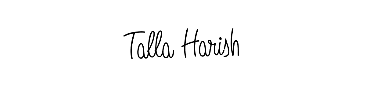 Check out images of Autograph of Talla Harish name. Actor Talla Harish Signature Style. Angelique-Rose-font-FFP is a professional sign style online. Talla Harish signature style 5 images and pictures png