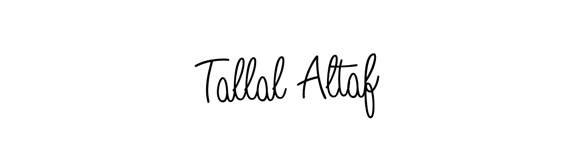 You should practise on your own different ways (Angelique-Rose-font-FFP) to write your name (Tallal Altaf) in signature. don't let someone else do it for you. Tallal Altaf signature style 5 images and pictures png