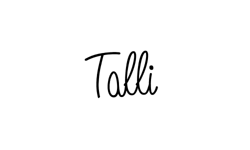 Check out images of Autograph of Talli name. Actor Talli Signature Style. Angelique-Rose-font-FFP is a professional sign style online. Talli signature style 5 images and pictures png
