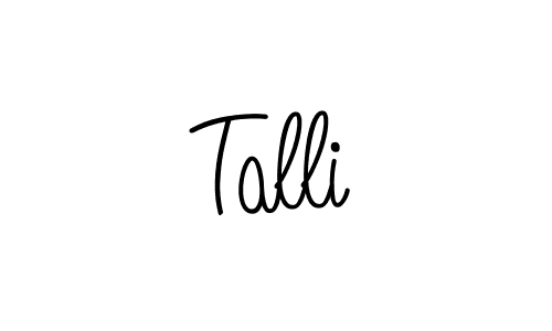 Check out images of Autograph of Talli name. Actor Talli Signature Style. Angelique-Rose-font-FFP is a professional sign style online. Talli signature style 5 images and pictures png