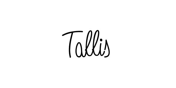 Design your own signature with our free online signature maker. With this signature software, you can create a handwritten (Angelique-Rose-font-FFP) signature for name Tallis. Tallis signature style 5 images and pictures png