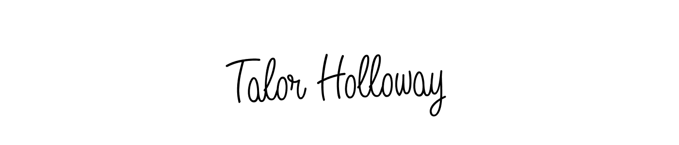 You should practise on your own different ways (Angelique-Rose-font-FFP) to write your name (Talor Holloway) in signature. don't let someone else do it for you. Talor Holloway signature style 5 images and pictures png