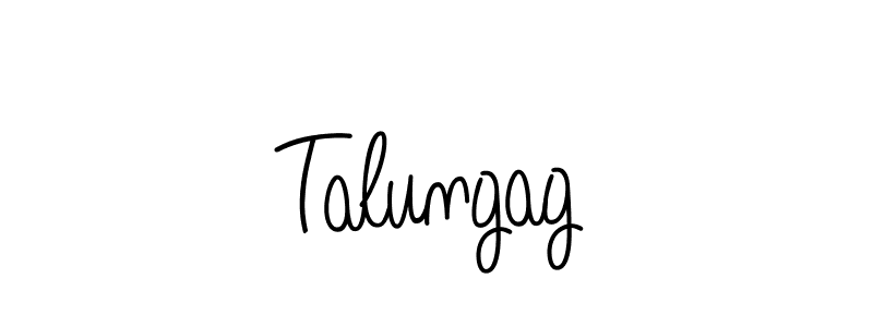 Design your own signature with our free online signature maker. With this signature software, you can create a handwritten (Angelique-Rose-font-FFP) signature for name Talungag. Talungag signature style 5 images and pictures png