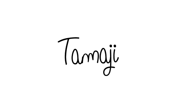 How to make Tamaji signature? Angelique-Rose-font-FFP is a professional autograph style. Create handwritten signature for Tamaji name. Tamaji signature style 5 images and pictures png