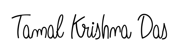 Create your official email sign-off with Tamal Krishna Das name in Angelique-Rose-font-FFP style. Crisp, clean, and perfectly legible across all screens. Tamal Krishna Das signature style 5 images and pictures png