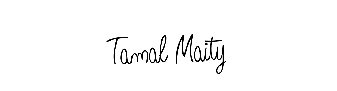 How to make Tamal Maity signature? Angelique-Rose-font-FFP is a professional autograph style. Create handwritten signature for Tamal Maity name. Tamal Maity signature style 5 images and pictures png