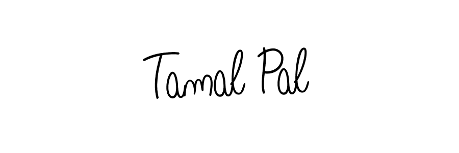 Make a beautiful signature design for name Tamal Pal. With this signature (Angelique-Rose-font-FFP) style, you can create a handwritten signature for free. Tamal Pal signature style 5 images and pictures png