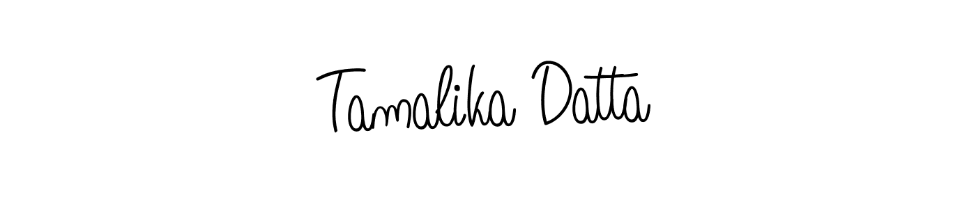 How to Draw Tamalika Datta signature style? Angelique-Rose-font-FFP is a latest design signature styles for name Tamalika Datta. Tamalika Datta signature style 5 images and pictures png