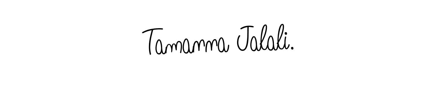 How to make Tamanna Jalali. name signature. Use Angelique-Rose-font-FFP style for creating short signs online. This is the latest handwritten sign. Tamanna Jalali. signature style 5 images and pictures png