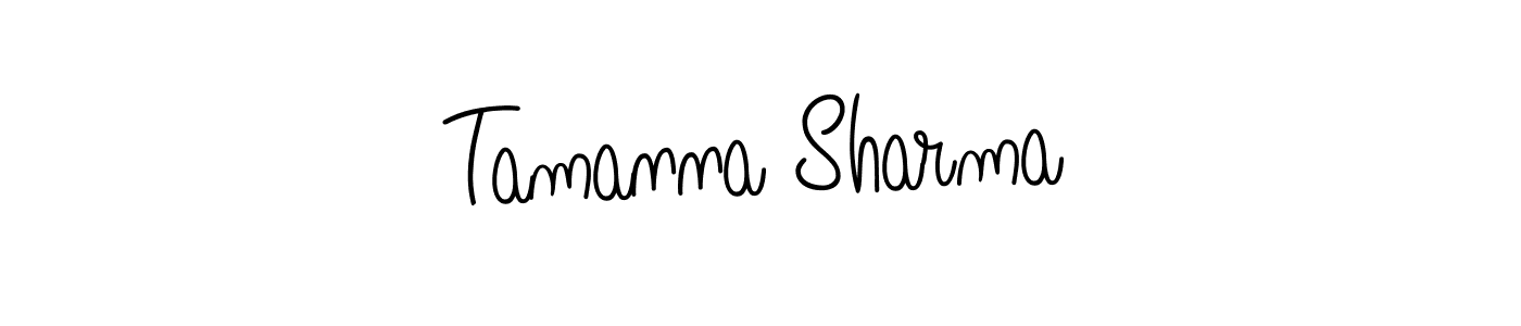 How to make Tamanna Sharma signature? Angelique-Rose-font-FFP is a professional autograph style. Create handwritten signature for Tamanna Sharma name. Tamanna Sharma signature style 5 images and pictures png