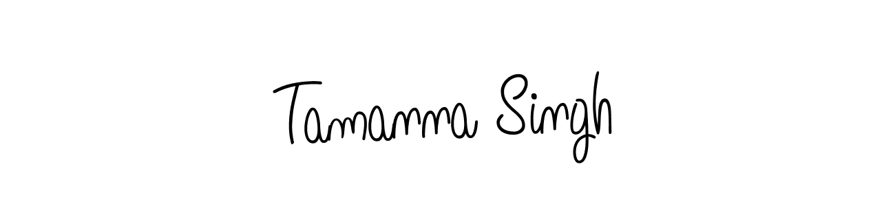 Design your own signature with our free online signature maker. With this signature software, you can create a handwritten (Angelique-Rose-font-FFP) signature for name Tamanna Singh. Tamanna Singh signature style 5 images and pictures png