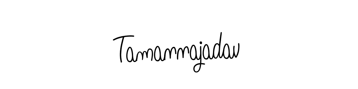 Create a beautiful signature design for name Tamannajadav. With this signature (Angelique-Rose-font-FFP) fonts, you can make a handwritten signature for free. Tamannajadav signature style 5 images and pictures png